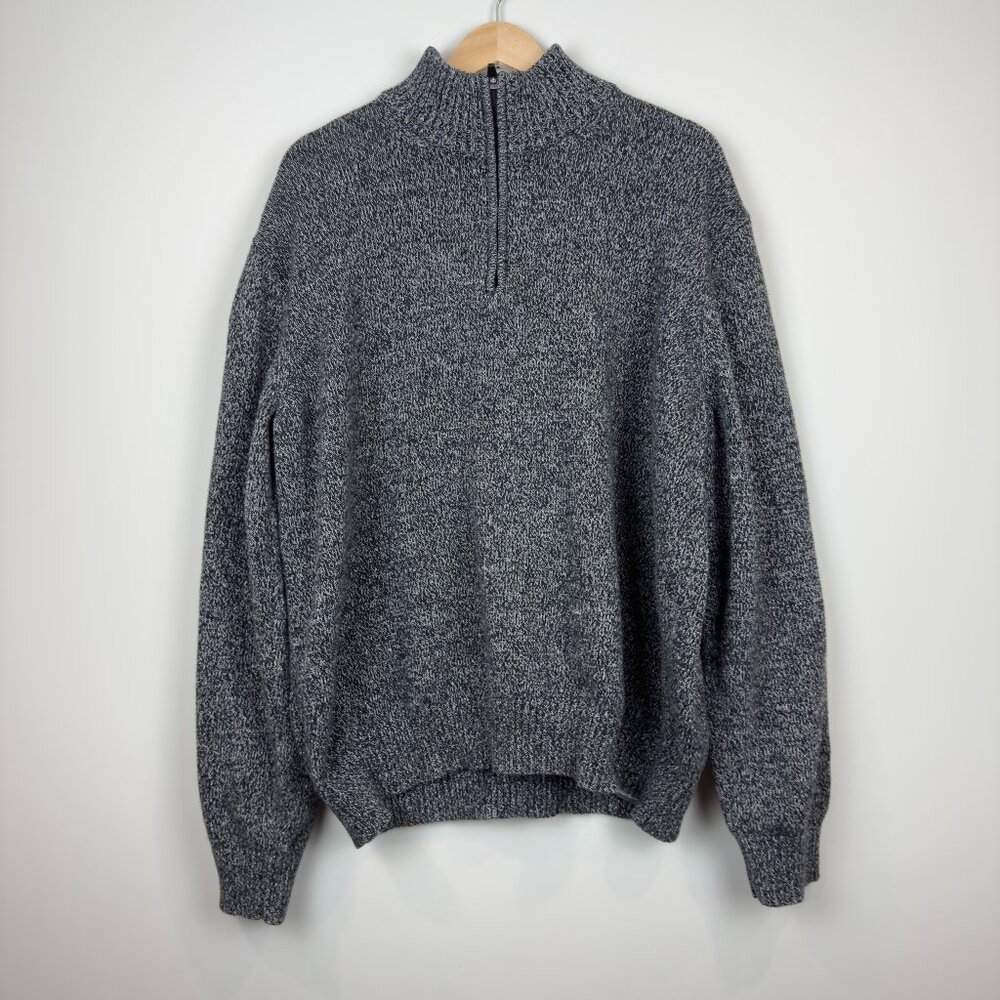 Men's Eddie Bauer Quarter Zip Sweater, Size XL
